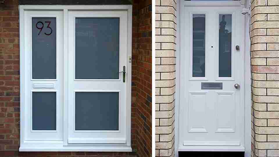 Timber entrance doors, London